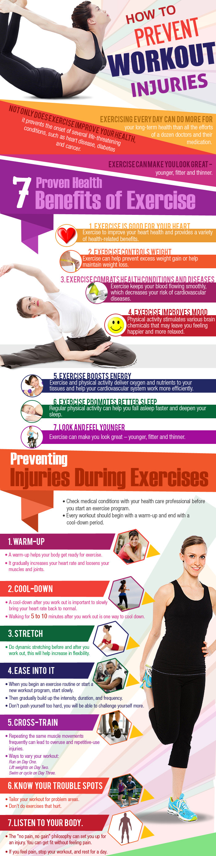 5 tips to avoid injuries while exercising